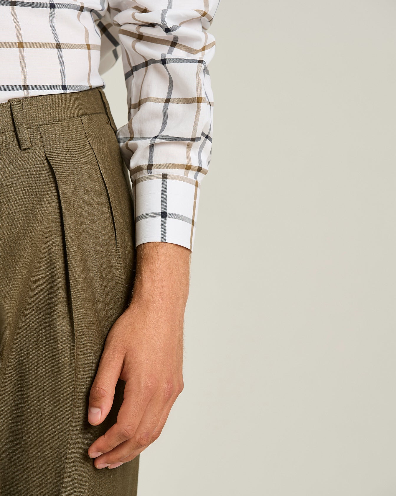 PURE COTTON CHECKED SHIRT