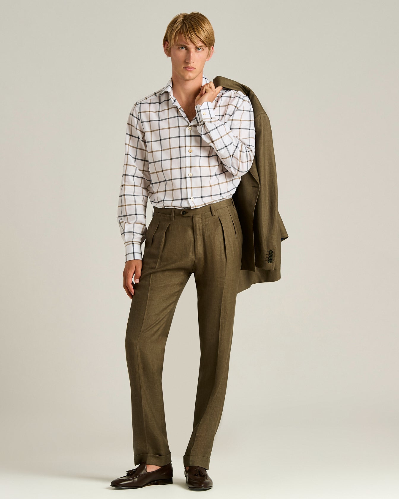 PURE COTTON CHECKED SHIRT