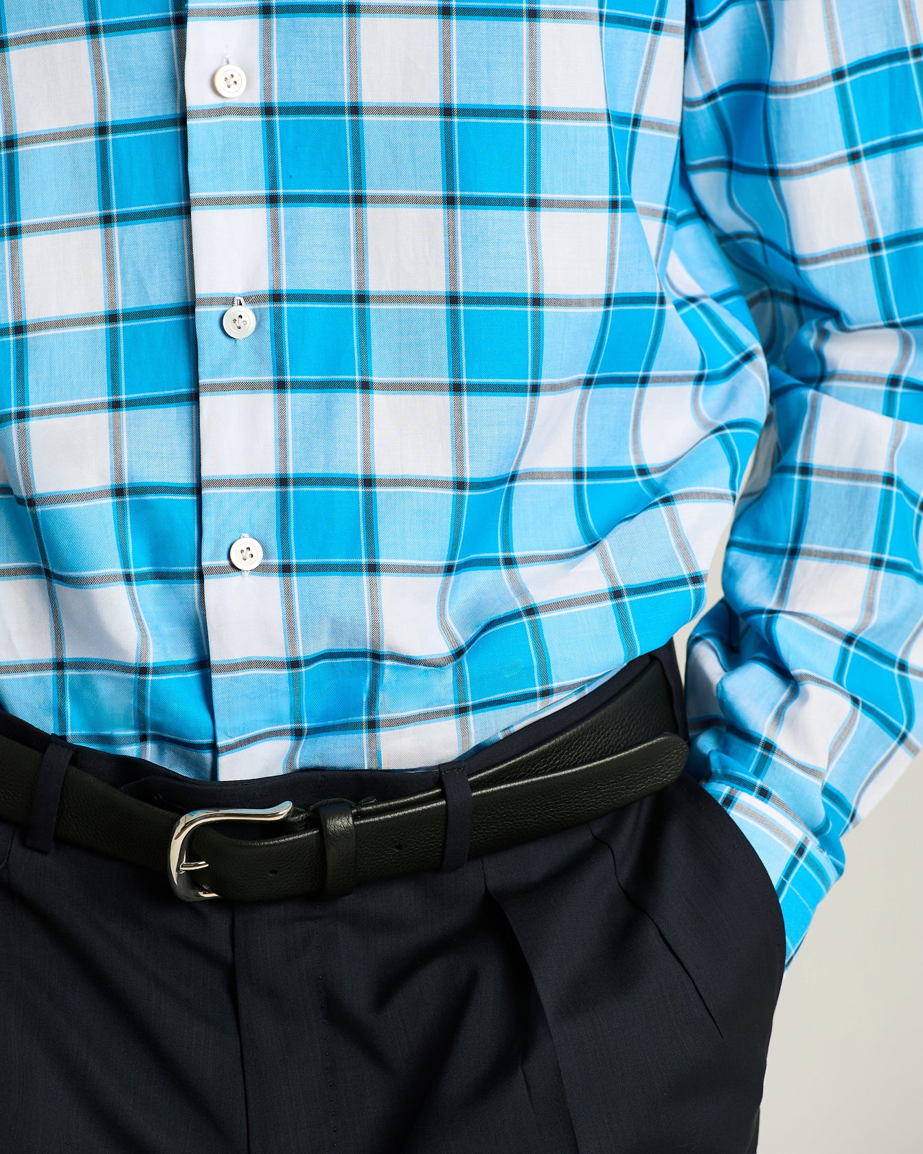 PURE COTTON CHECKED SHIRT