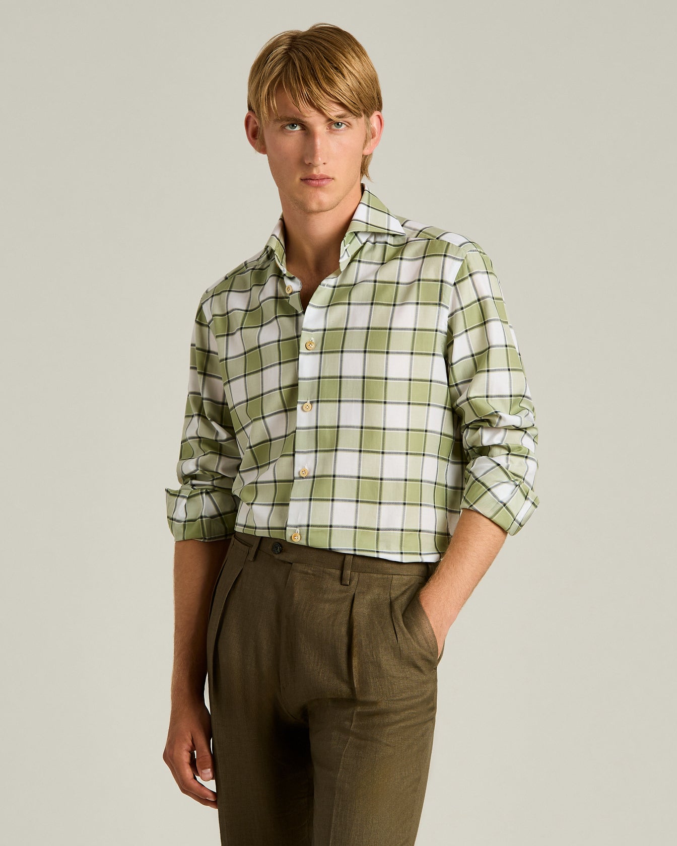 CHECKED COTTON SHIRT