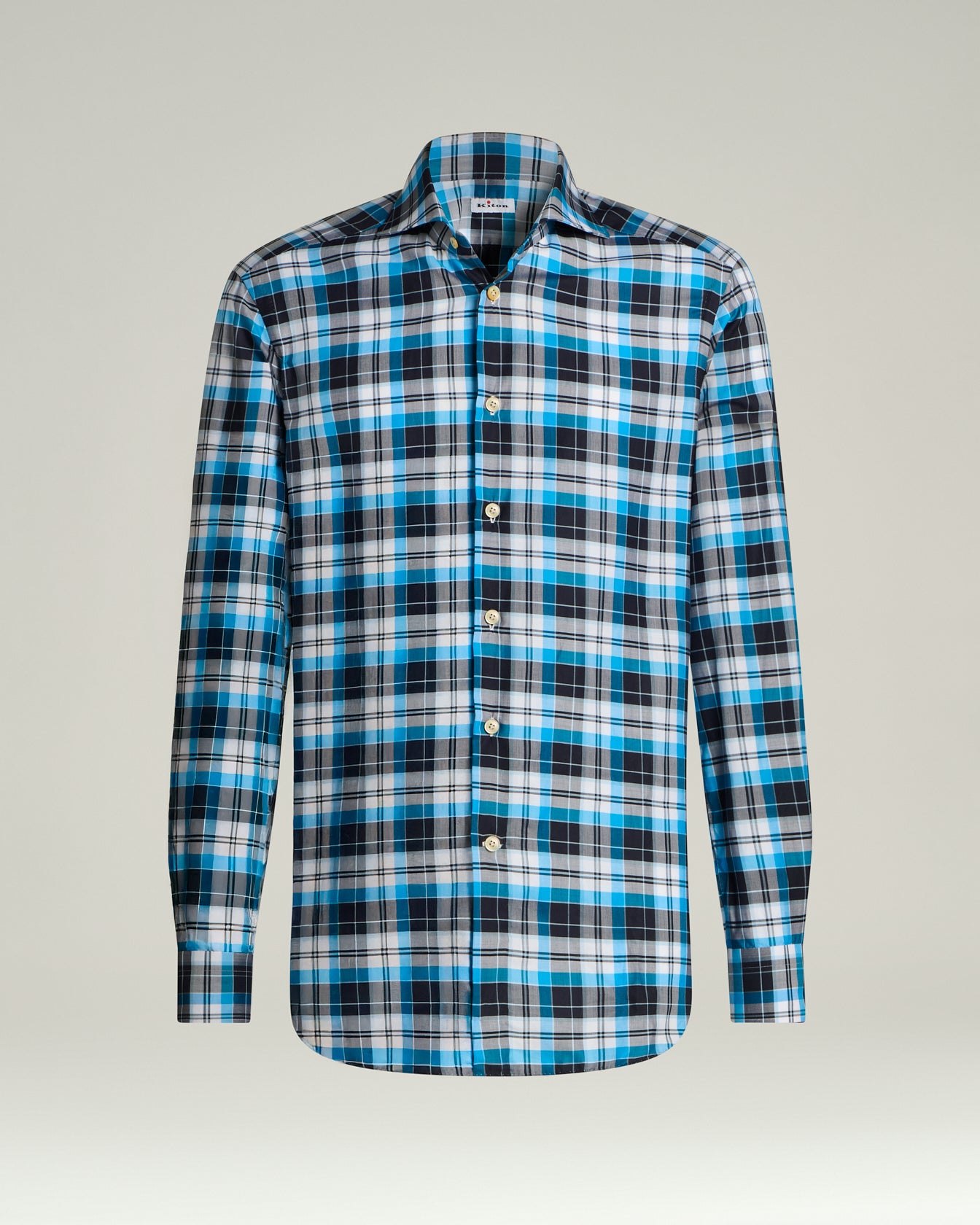 kiton dress shirts Formal Cotton-Blend Shirt