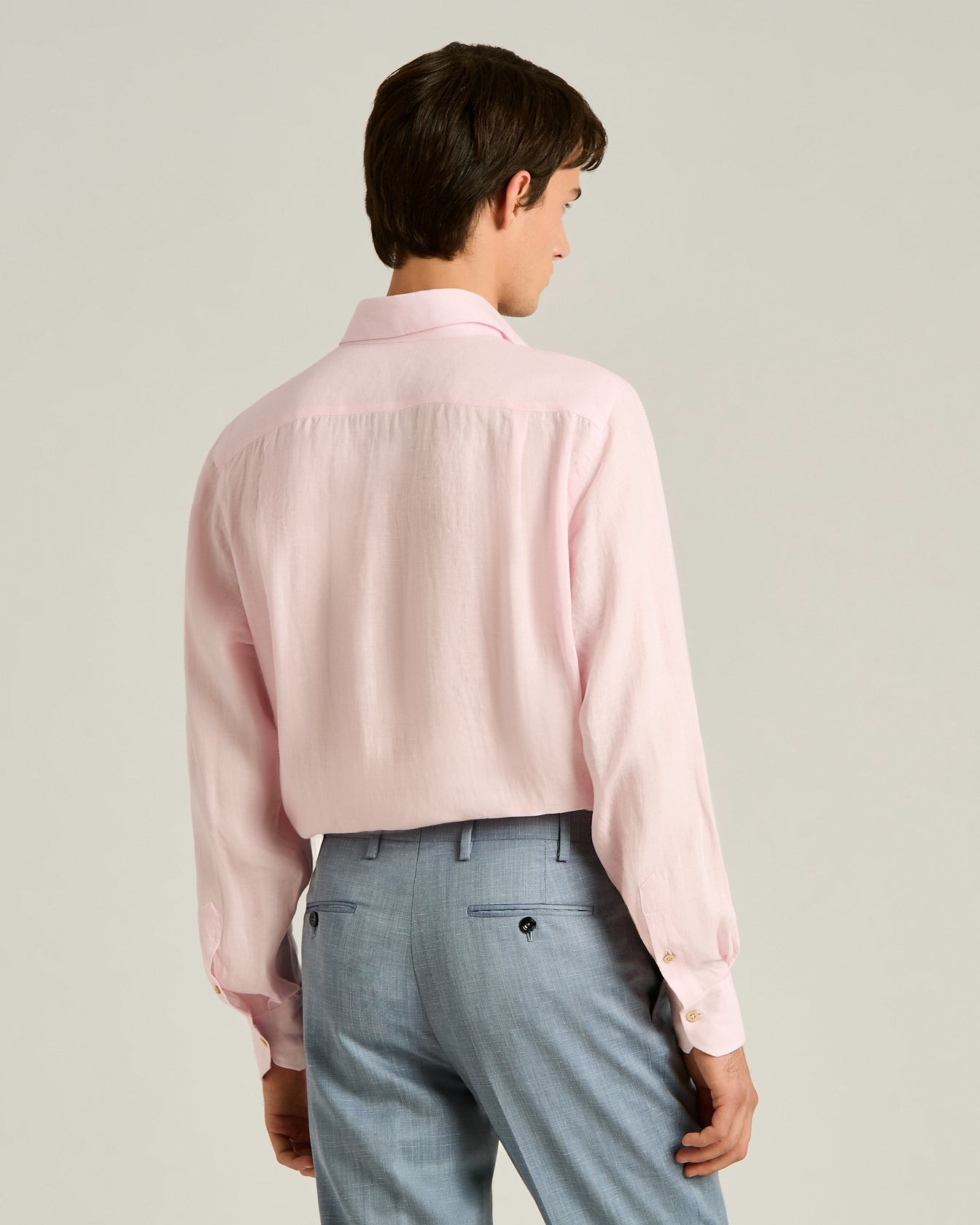 LINEN SHIRT WITH PATCH POCKETS