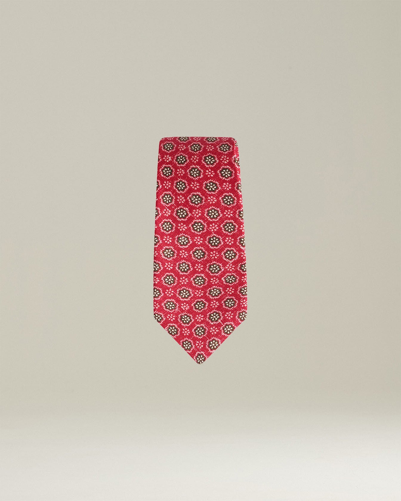 PATTERNED SILK TIE