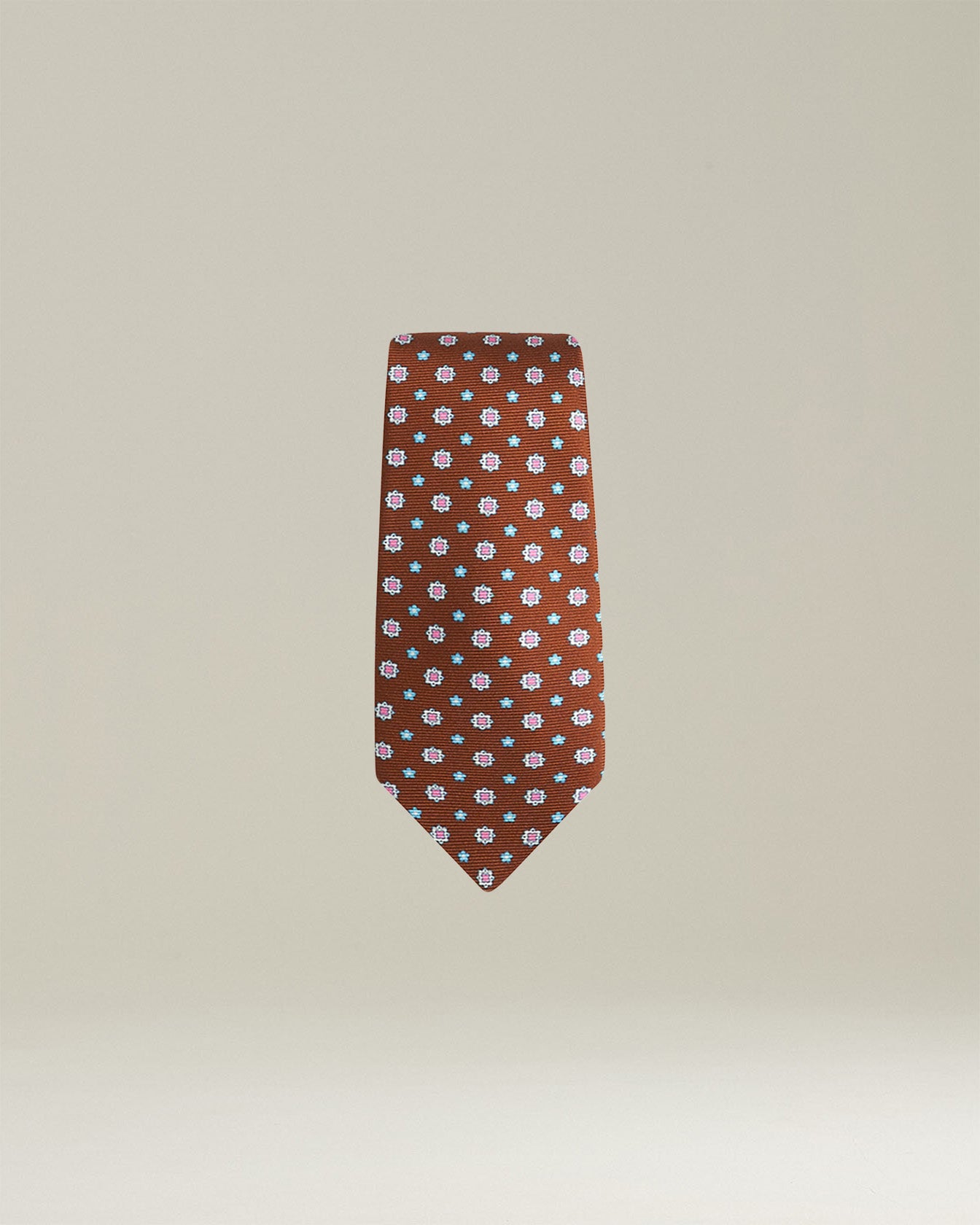 PATTERNED SILK TIE