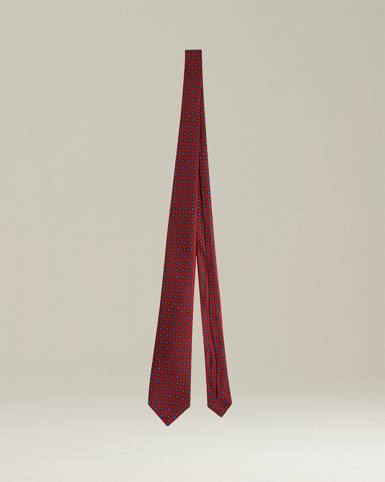 PATTERNED SILK TIE