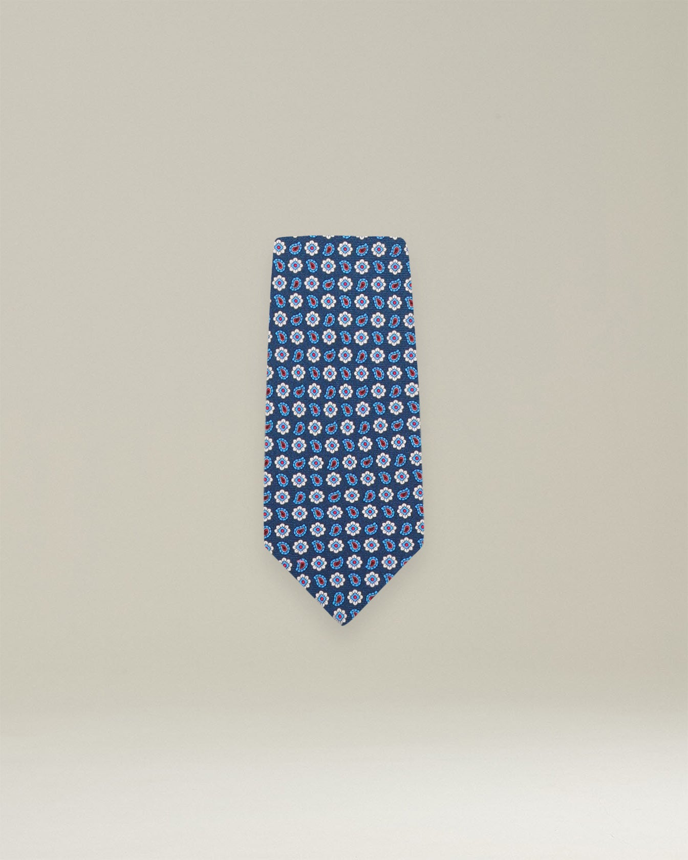 PATTERNED SILK TIE