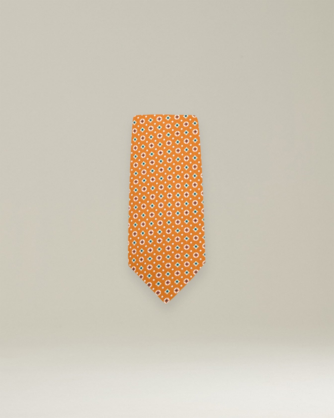 PATTERNED SILK TIE