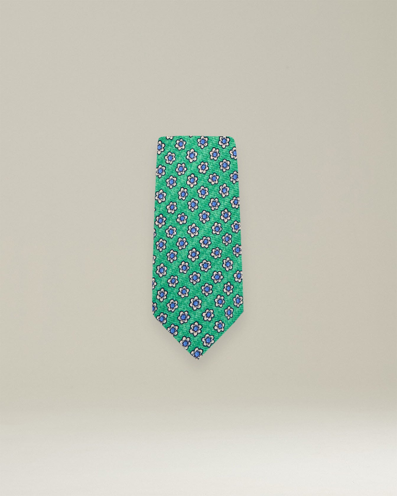 PATTERNED SILK TIE