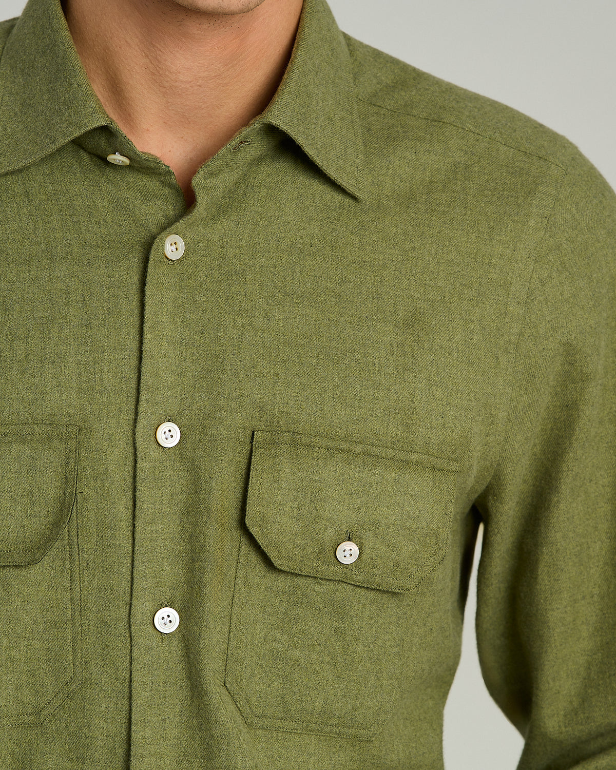 GREEN COTTON SHIRT 4