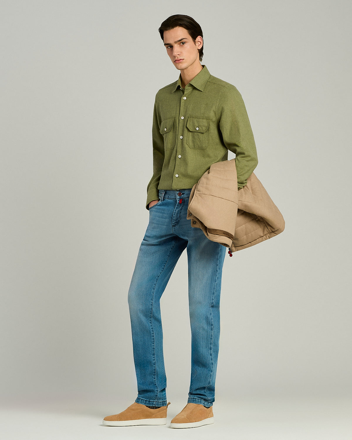 GREEN COTTON SHIRT 5
