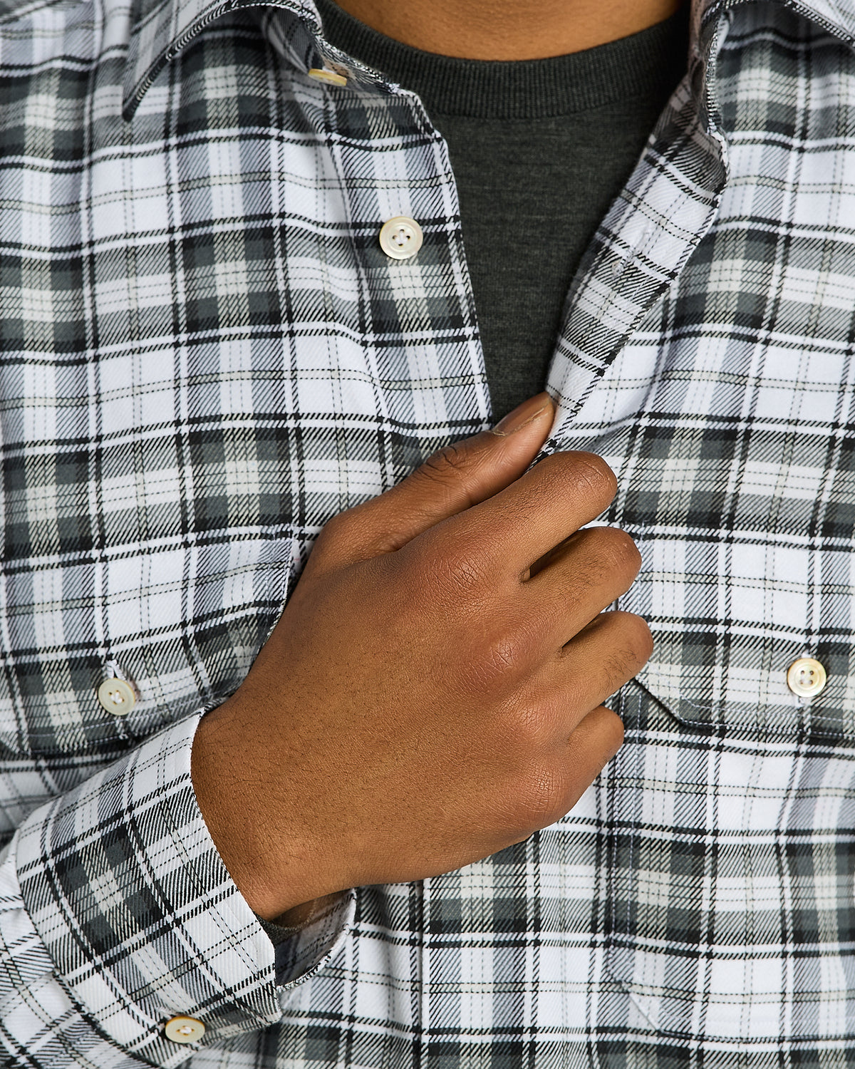 ANTHRACITE COTTON SHIRT 4