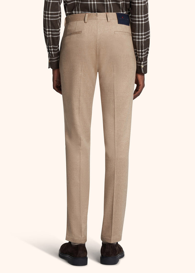 Kiton beige trousers for man, in cashmere 3