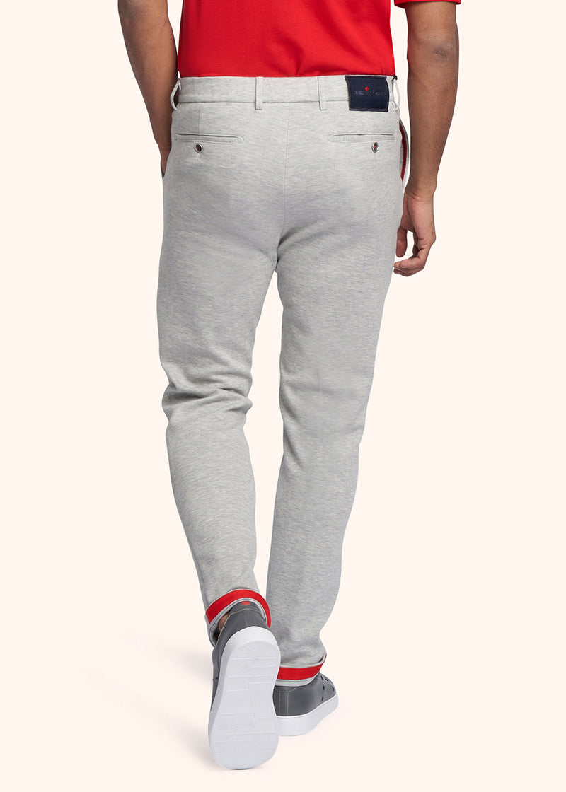 Kiton grey trousers for man, in cotton 3