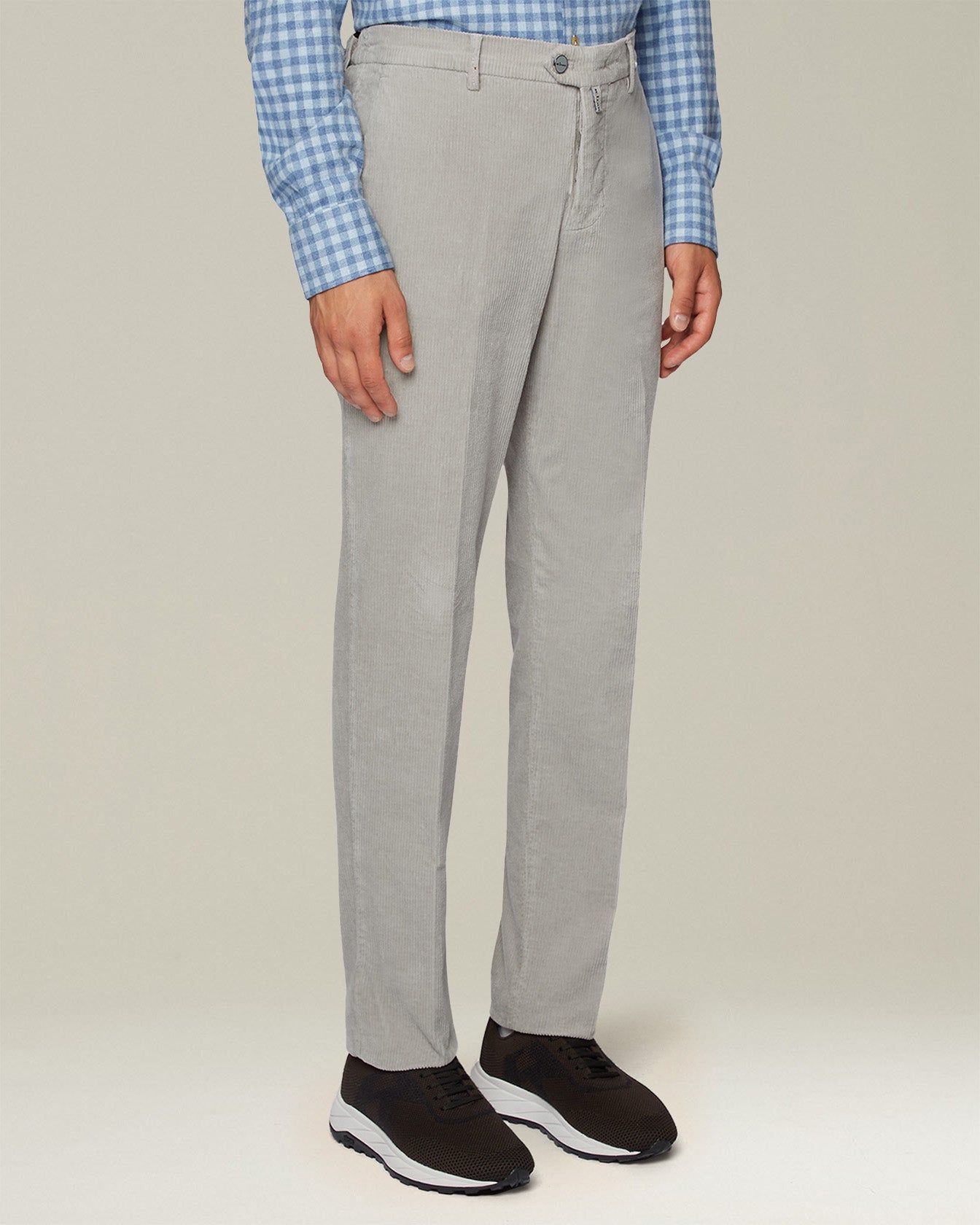 CASUAL COTTON AND CASHMERE TROUSERS