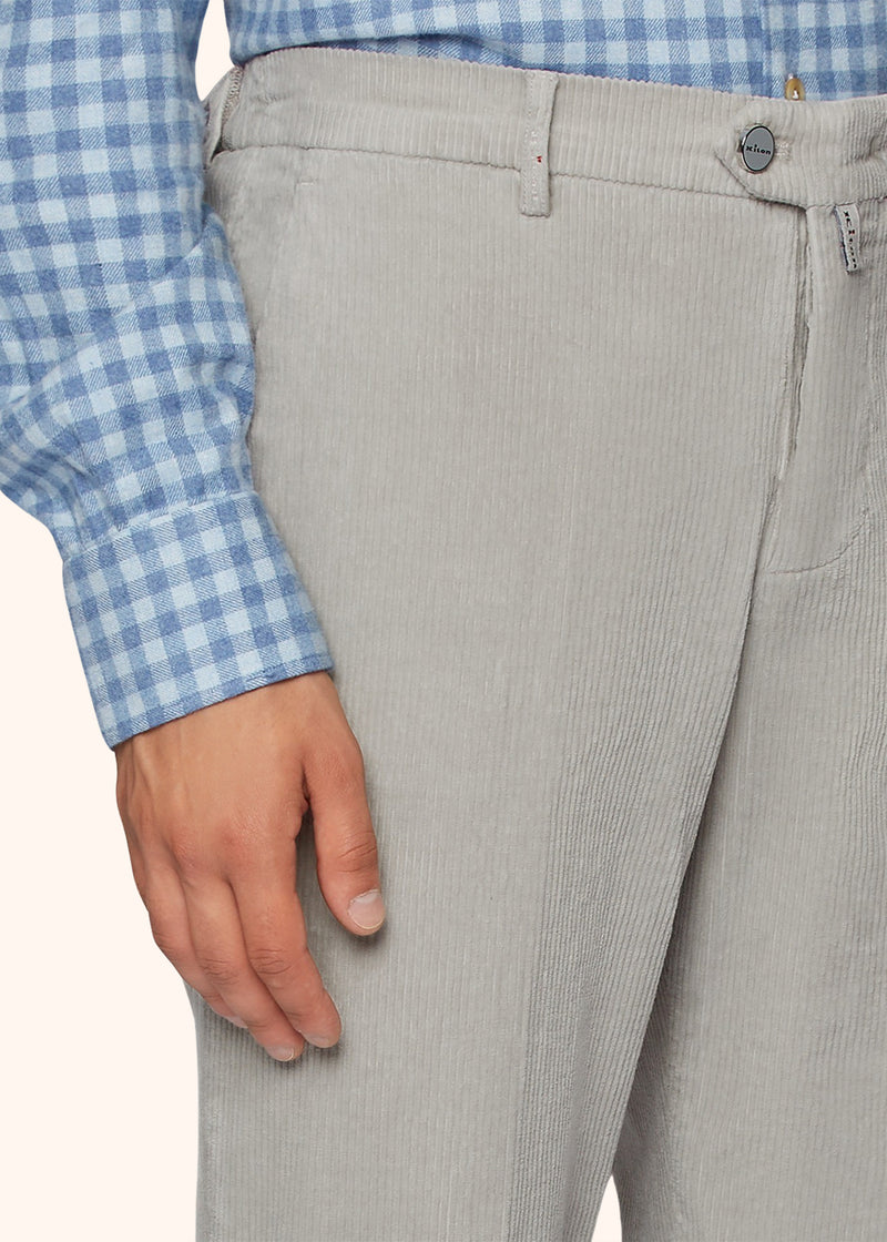 CASUAL COTTON AND CASHMERE TROUSERS