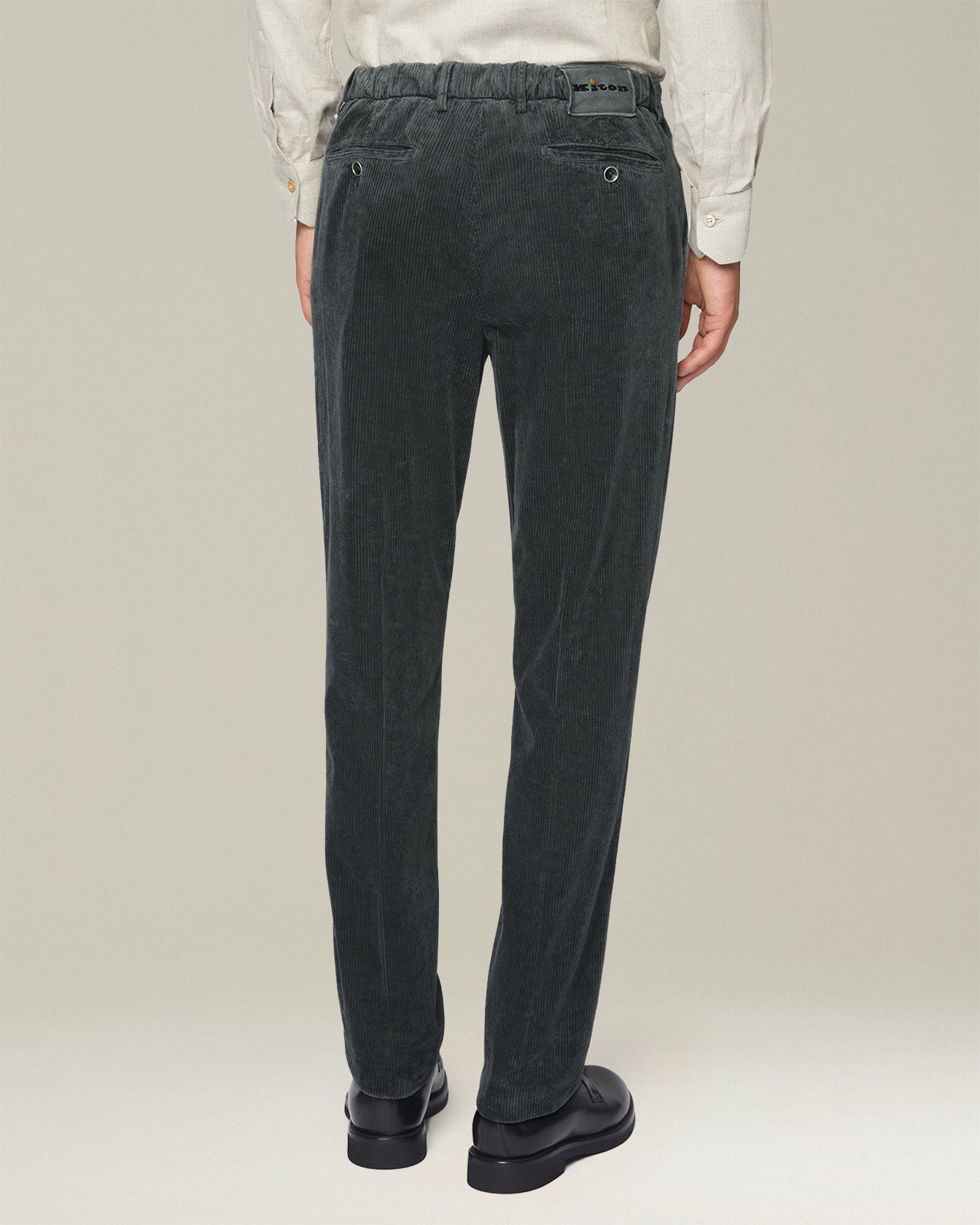 CASUAL COTTON AND CASHMERE TROUSERS