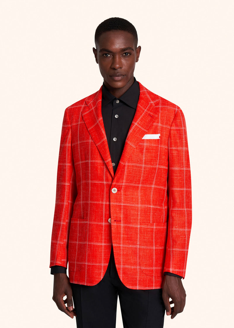 Kiton red jacket for man, in cashmere 2