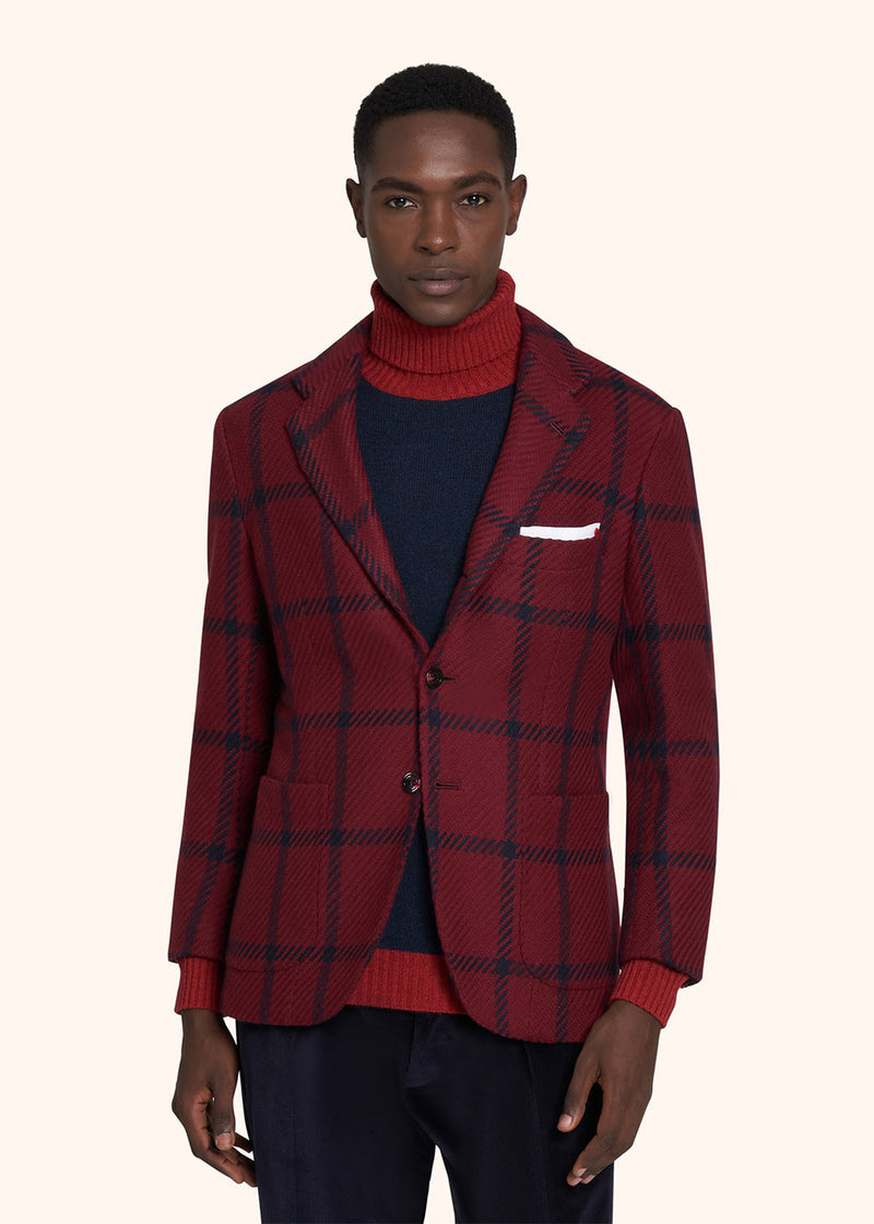 Kiton red jacket for man, in cashmere 2