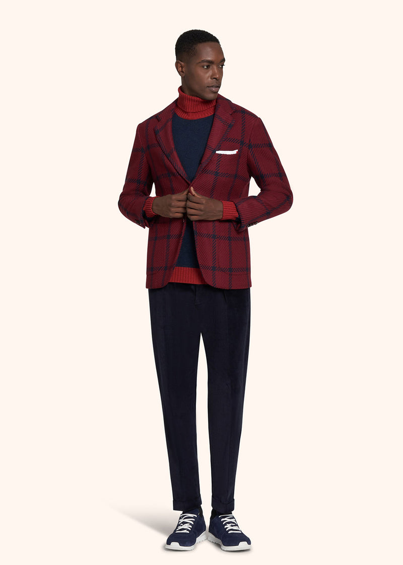 Kiton red jacket for man, in cashmere 5