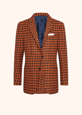 Kiton orange jacket for man, in cashmere 1