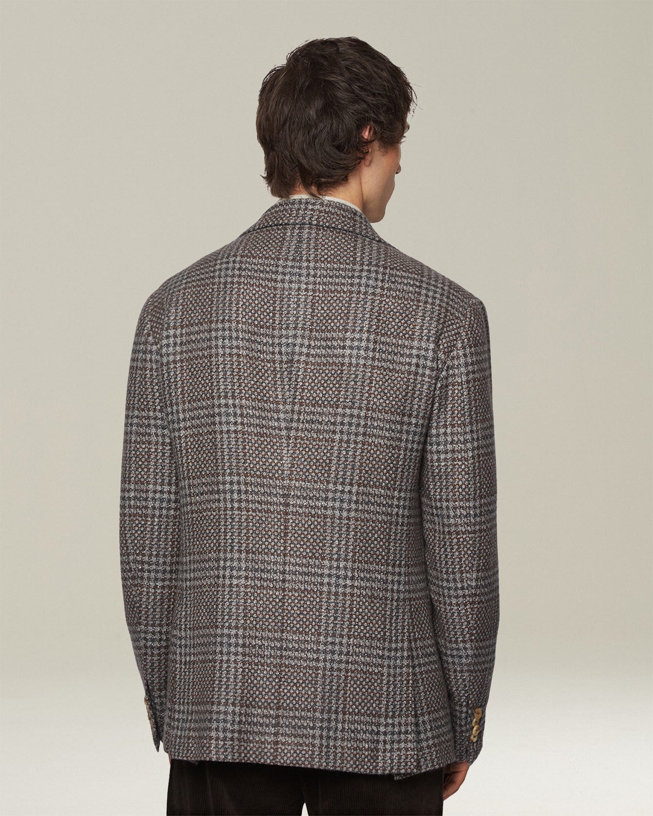 GLEN PLAID CASHMERE BLEND BLAZER