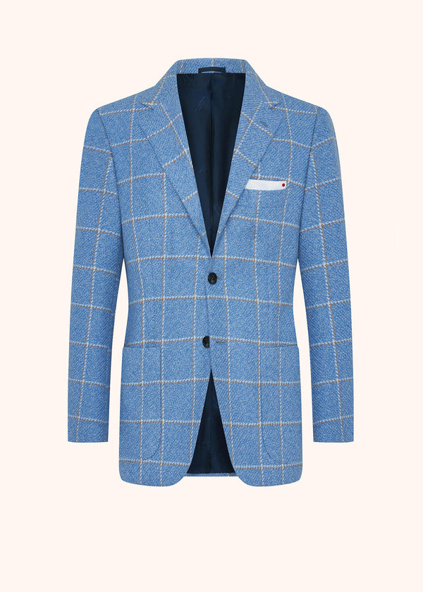 CHECKED CASHMERE BLAZER