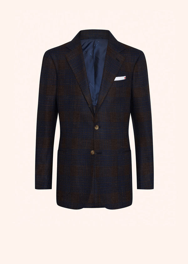 Kiton blue jacket for man, in cashmere 1