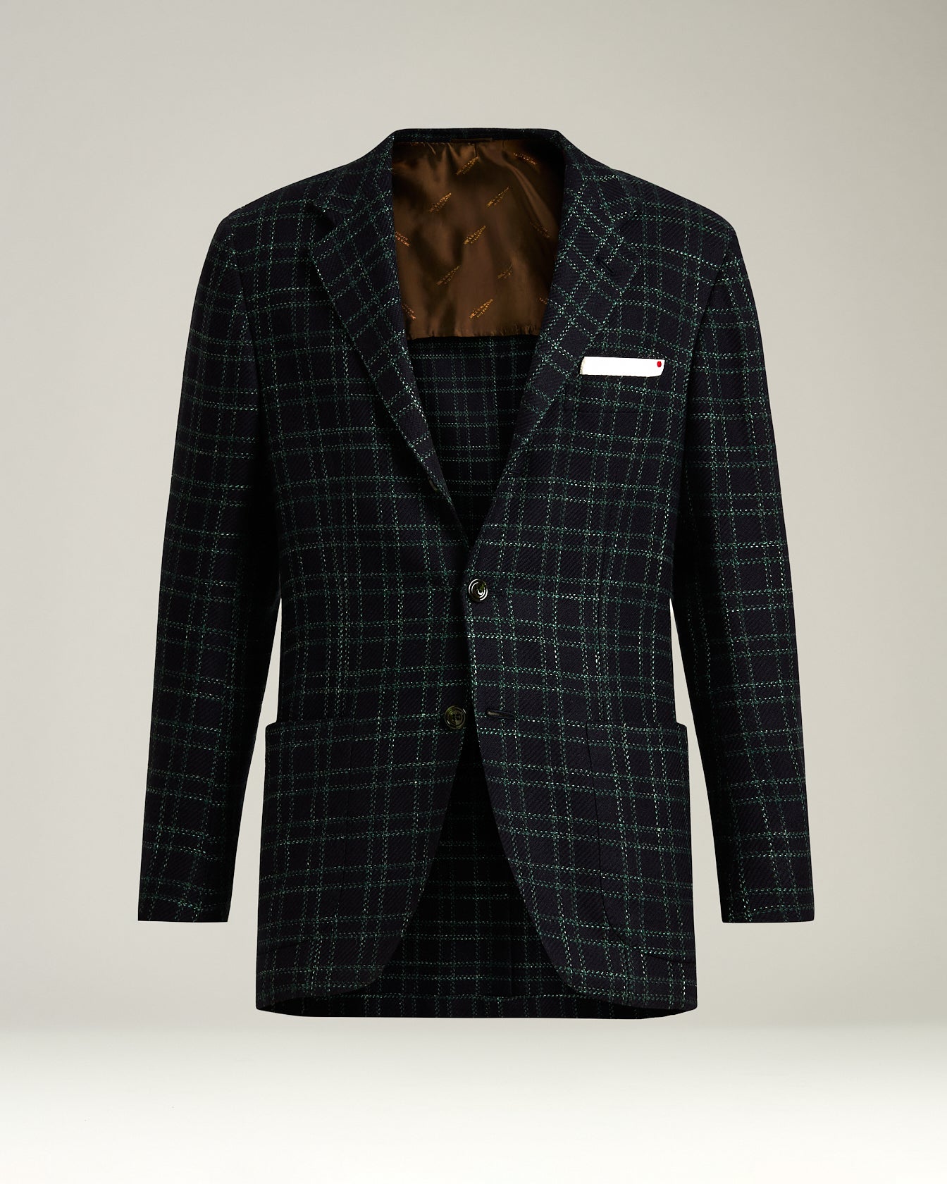 CHECKED CASHMERE BLEND JACKET