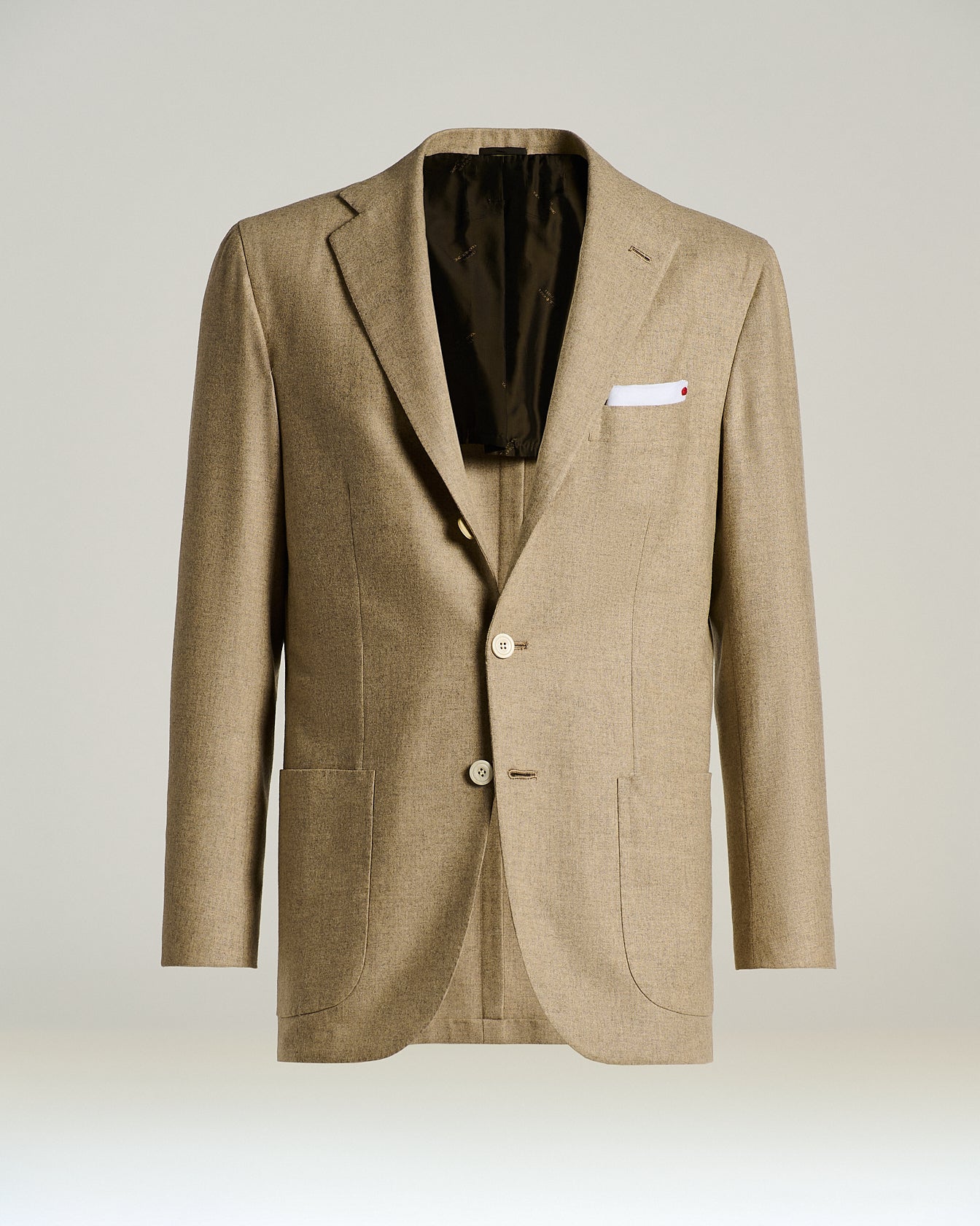 TAILORED CASHMERE JACKET WITH PATCH POCKETS