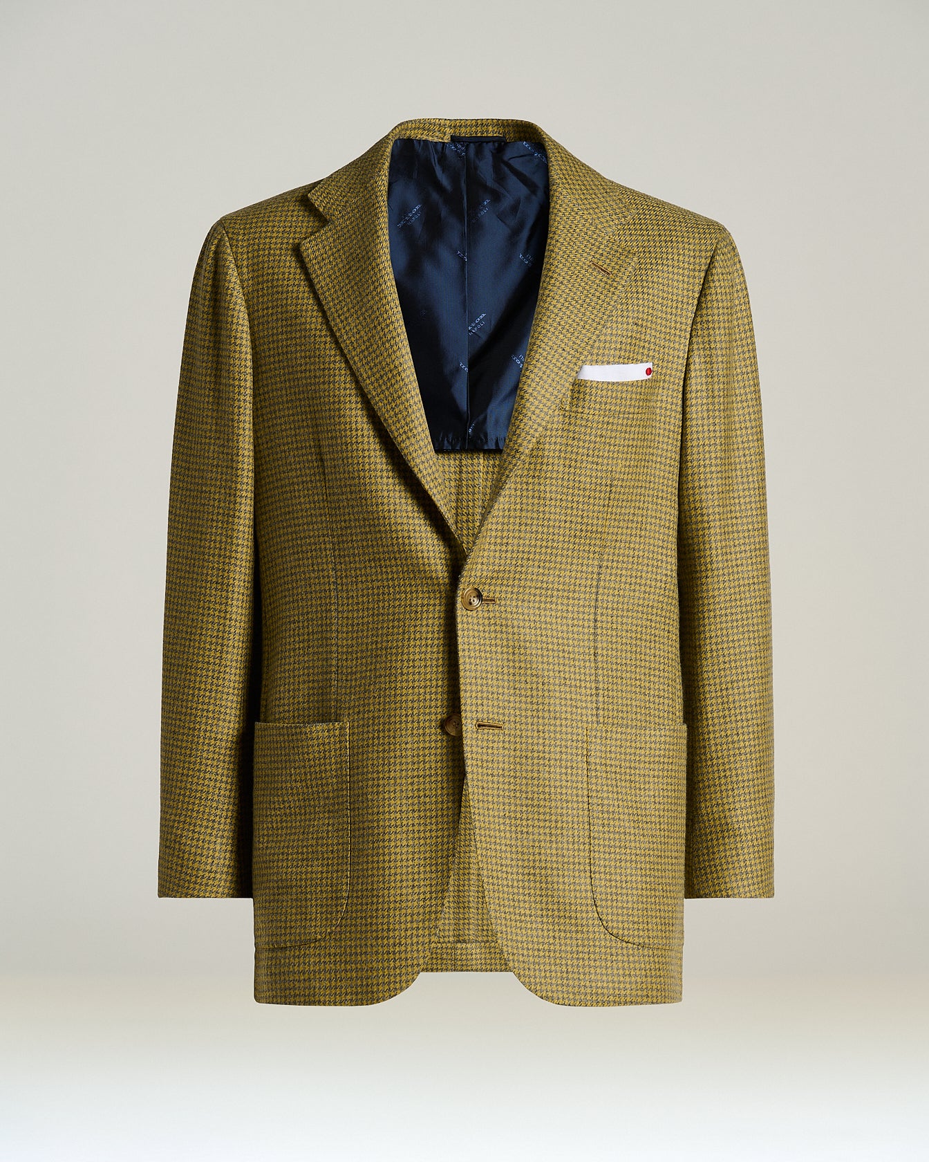 PURE CASHMERE HOUNDSTOOTH JACKET
