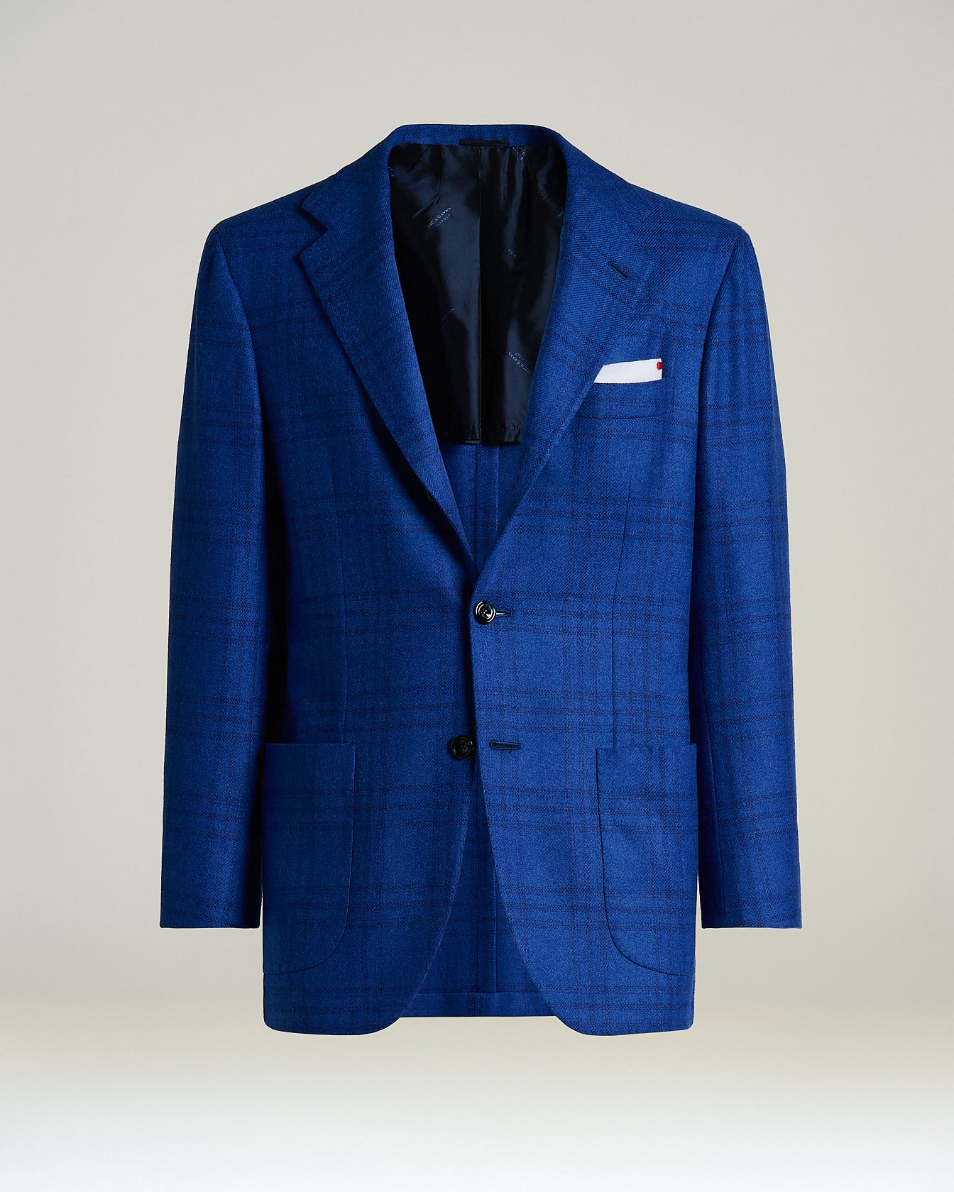 CASHMERE JACKET WITH CHECK PATTERN