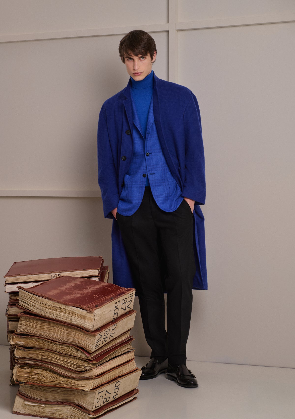 CASHMERE JACKET WITH CHECK PATTERN