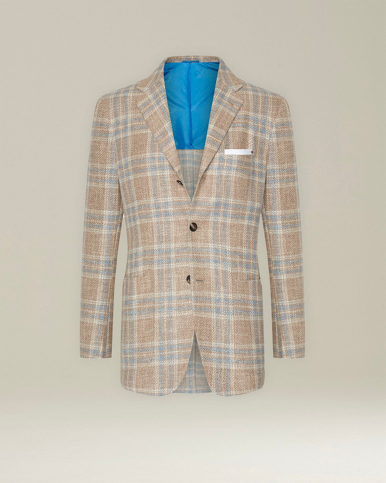 CHECKED CASHMERE BLEND JACKET