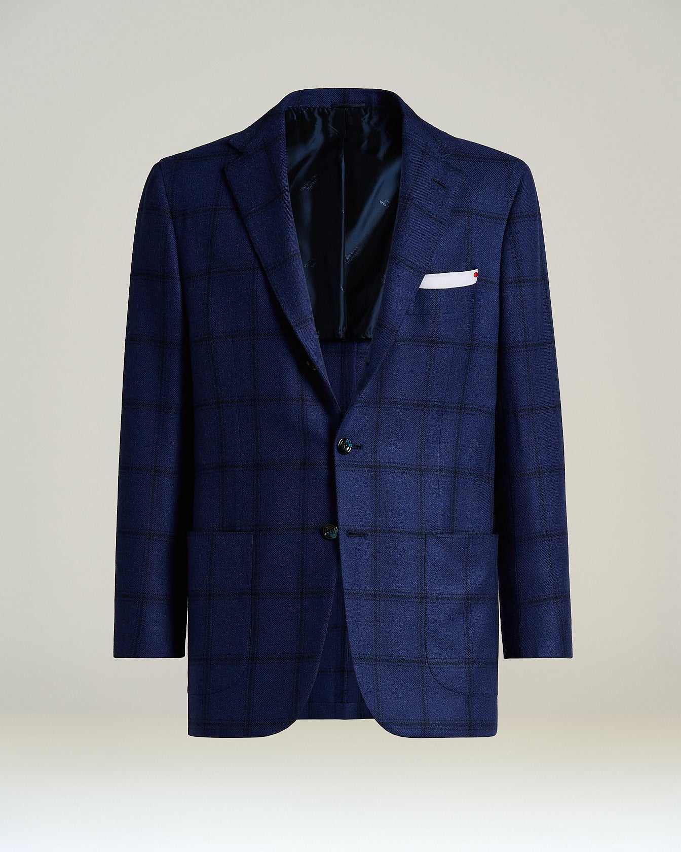 CASHMERE JACKET WITH CHECK PATTERN