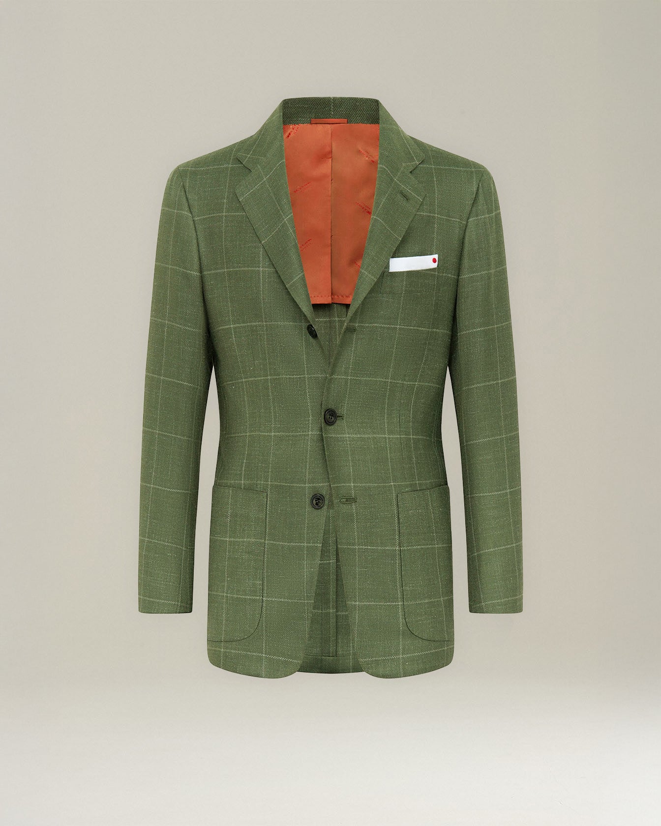 CHECKED CASHMERE BLEND BLAZER