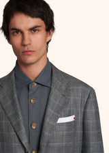 Kiton medium grey jacket for man, in cashmere 4