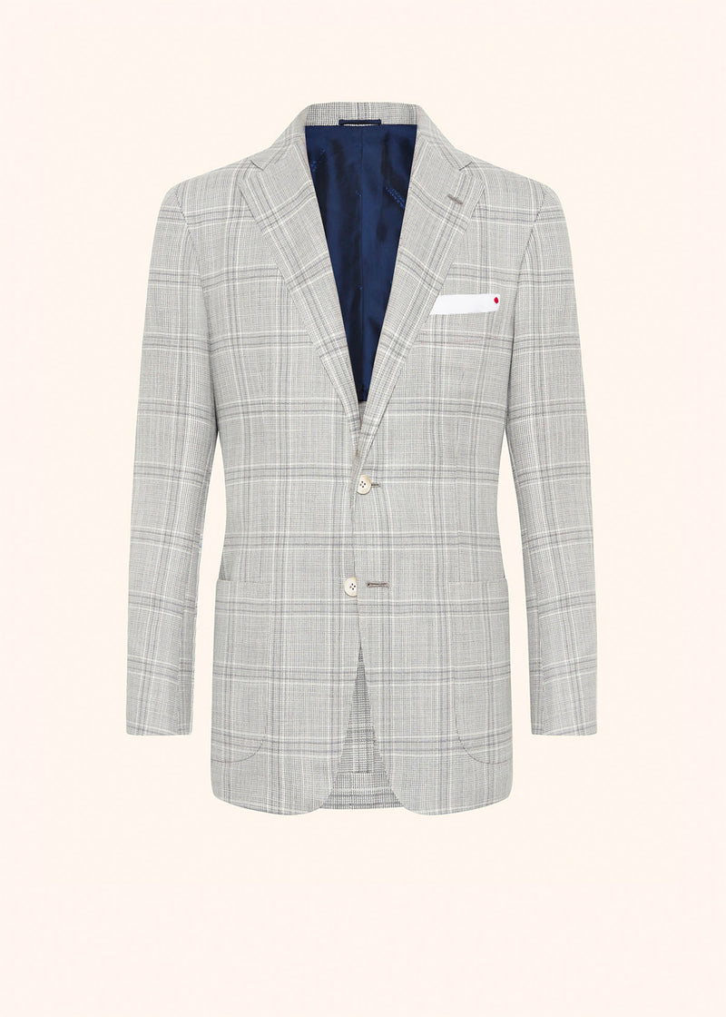 Kiton medium grey jacket for man, in cashmere 1