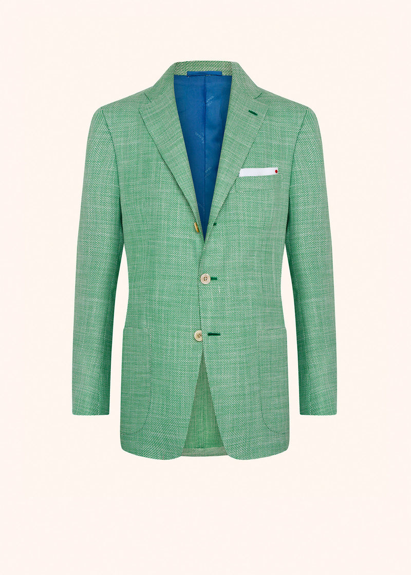 Kiton green jacket for man, in cashmere 1