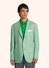 Kiton green jacket for man, in cashmere 2