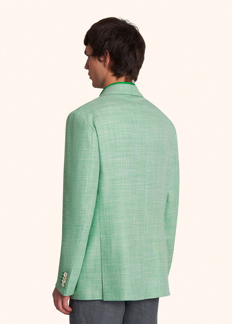 Kiton green jacket for man, in cashmere 3