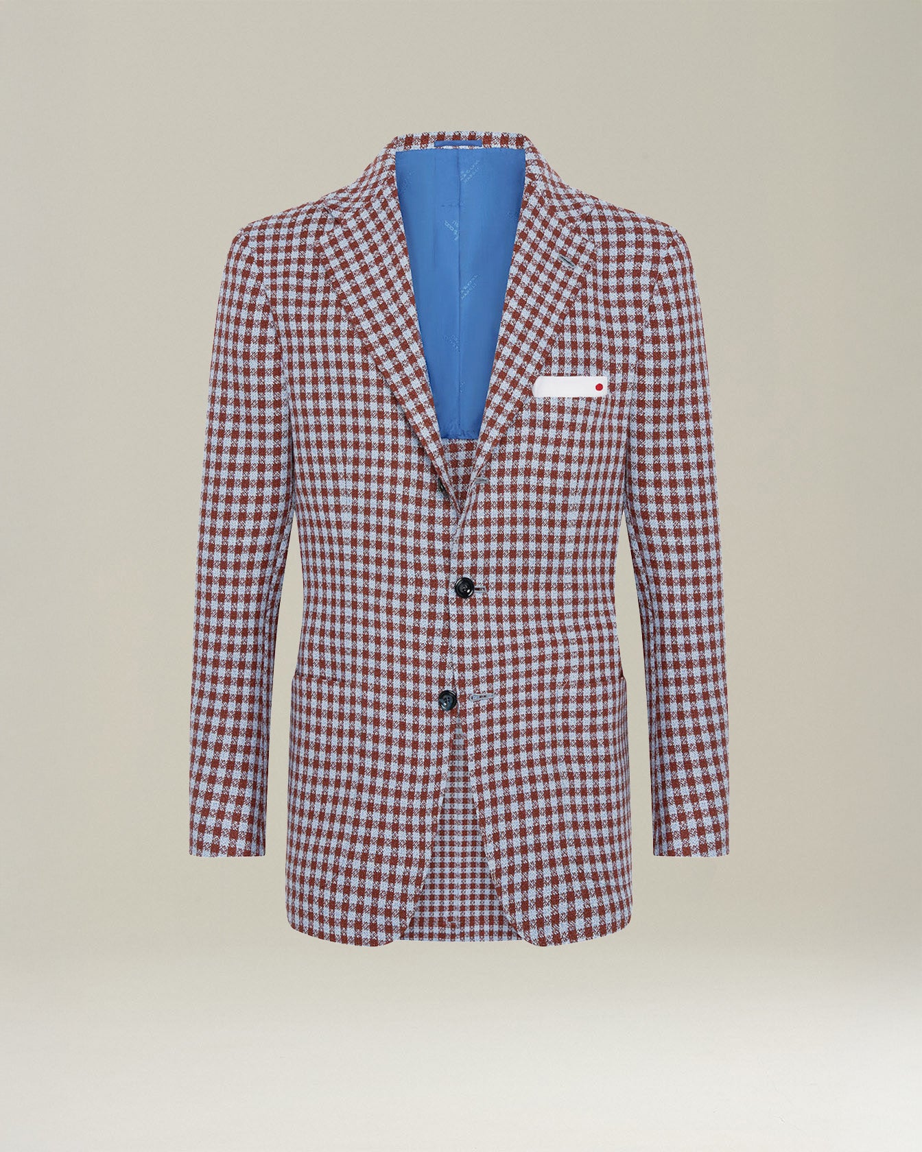 CASHMERE BLEND MICRO CHECK BLAZER