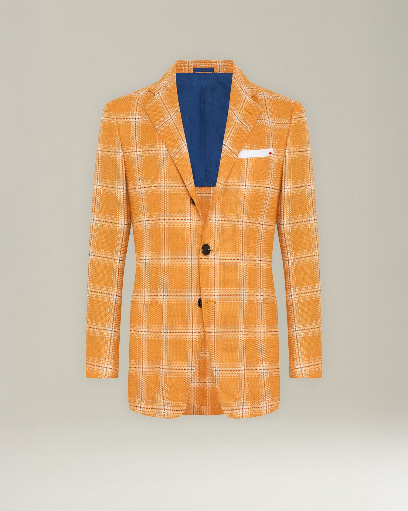 CHECKED CASHMERE BLEND BLAZER