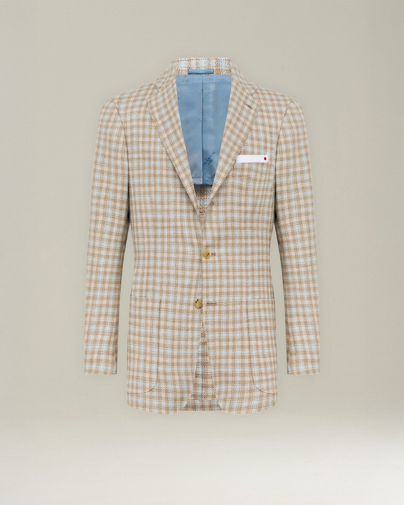 CASHMERE BLEND MICRO CHECK BLAZER