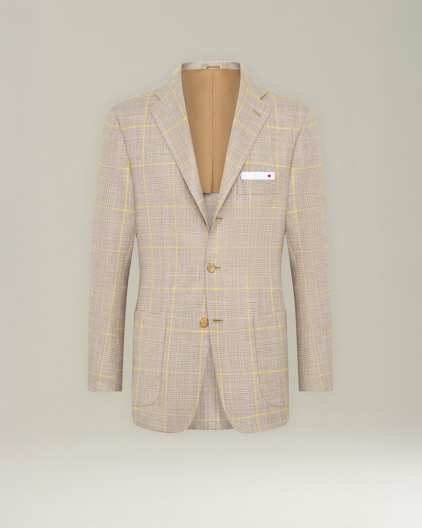 CHECKED CASHMERE BLEND BLAZER