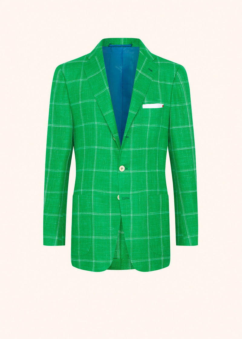 Kiton green jacket for man, in cashmere 1