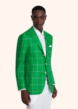 Kiton green jacket for man, in cashmere 2