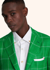 Kiton green jacket for man, in cashmere 4