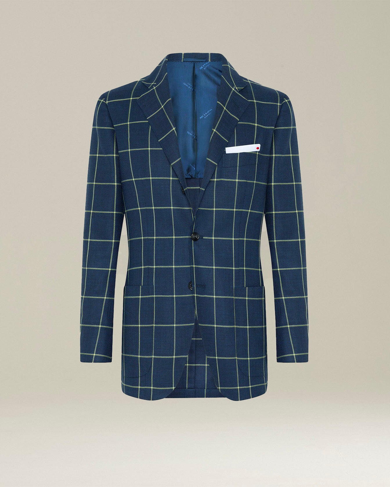 CHECKED CASHMERE BLEND BLAZER