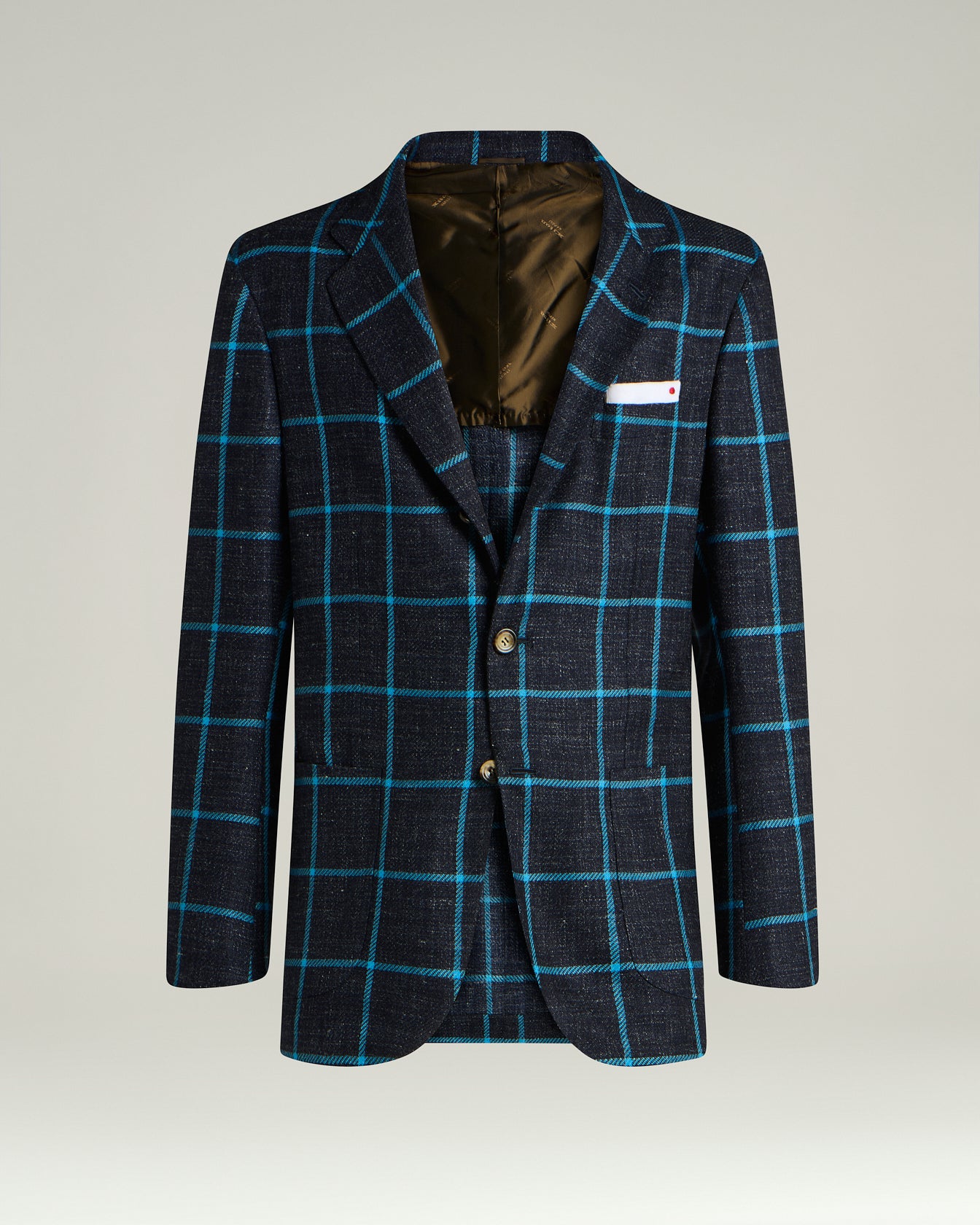 CASHMERE, WOOL, SILK AND LINEN BLEND SINGLE-BREASTED JACKET