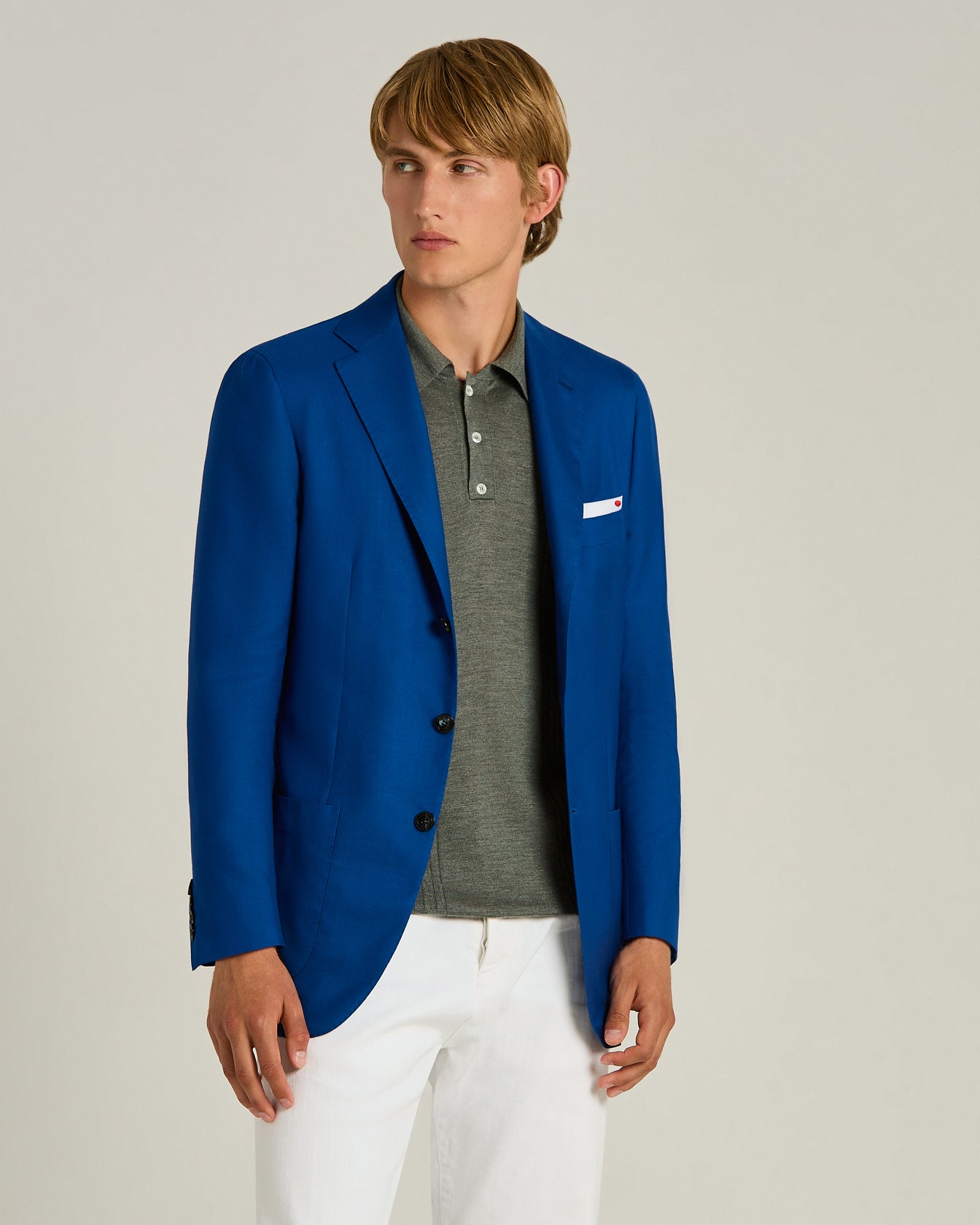 CASHMERE AND SILK SINGLE-BREASTED JACKET